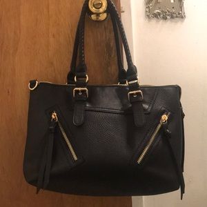 LAST CHANCE Sole Society Black Vegan Leather Tote